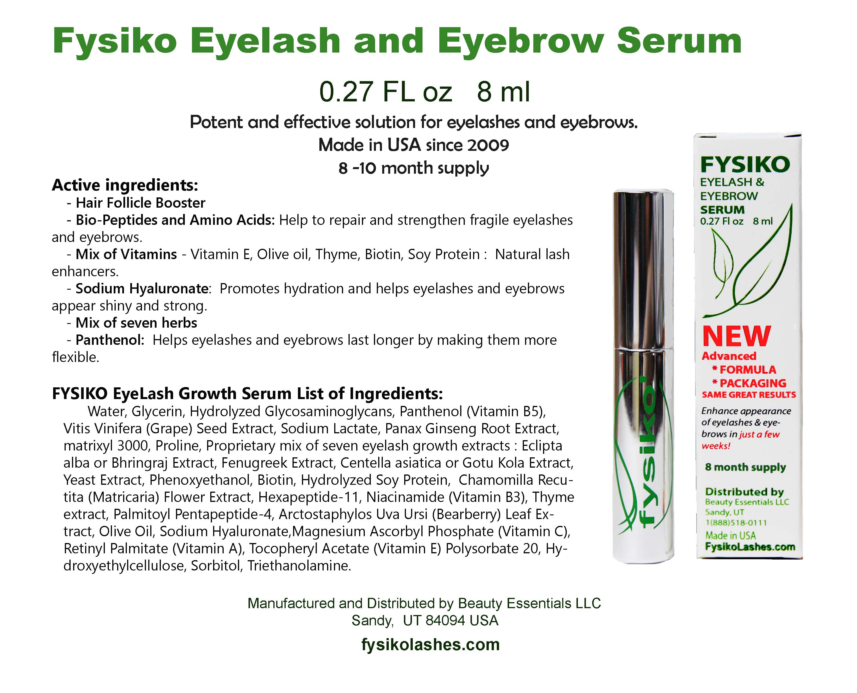 fysiko-eyelash-eyebrow-serum-facts